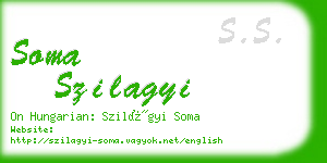 soma szilagyi business card